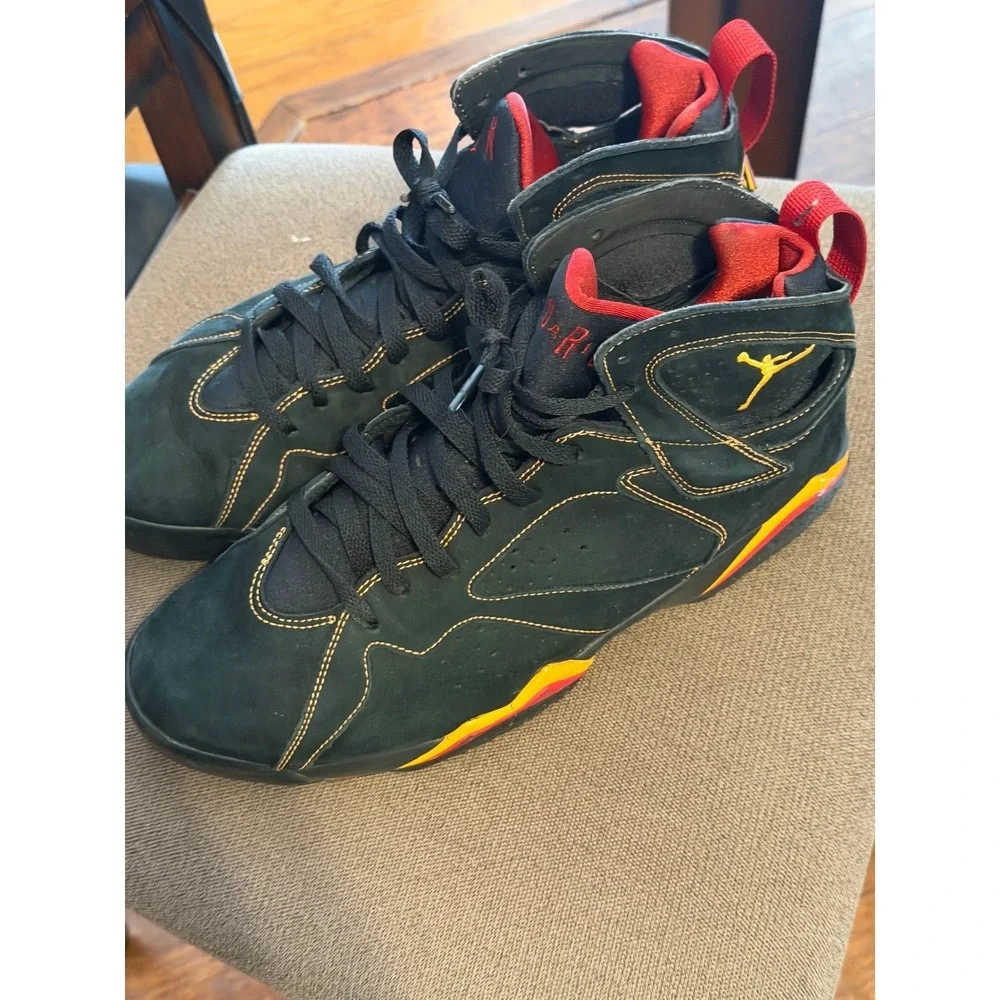 Air Jordan 7 Retro Citrus Black Varsity Red Orange 304775-081 Mens Sneaker